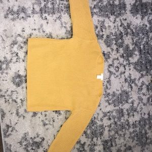 H+M Yellow ribbed sweater